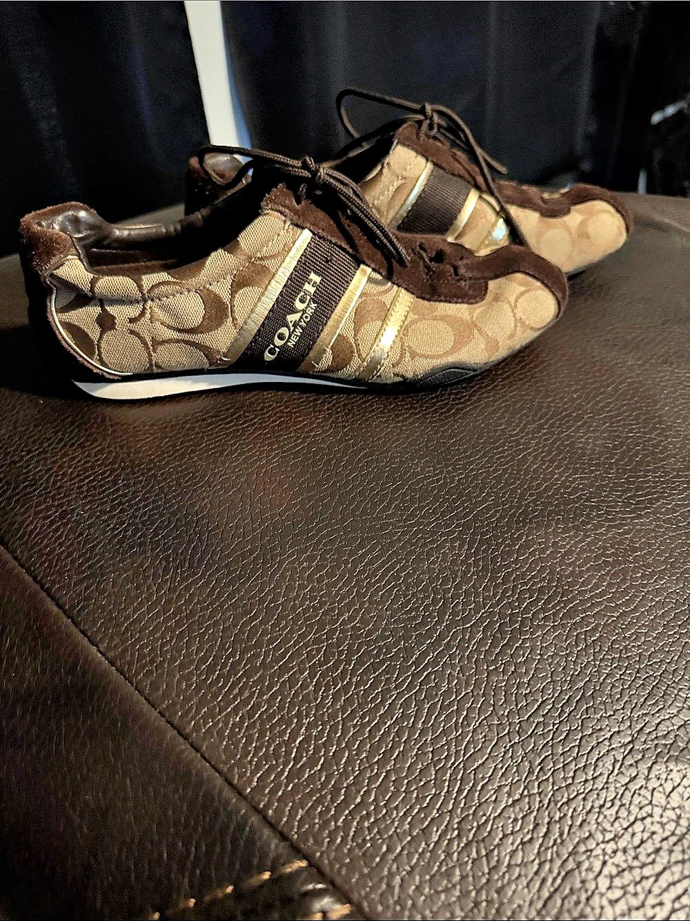 Coach Women's Brown & Tan Sneakers